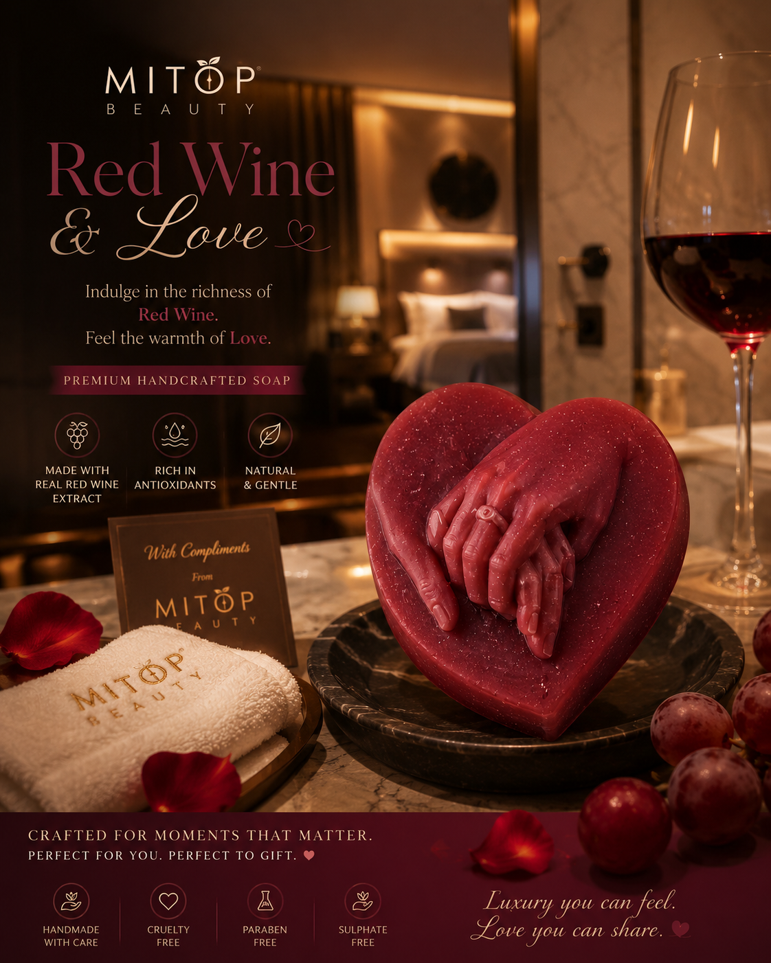 Red Wine & Love Soap